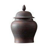 Maxbell Chinese Style Purple Clay Ginger Jar Household Home Decor with Lid Vase 14cmx20cm