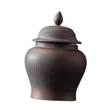 Maxbell Chinese Style Purple Clay Ginger Jar Household Home Decor with Lid Vase 14cmx20cm