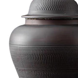 Maxbell Chinese Style Purple Clay Ginger Jar Household Home Decor with Lid Vase 22cmx29cm