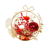 Maxbell Chinese New Year Ornaments Lighted Artificial Potted Flower for Home Wedding Style B