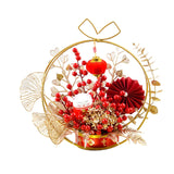 Maxbell Chinese New Year Ornaments Lighted Artificial Potted Flower for Home Wedding Style B