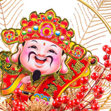Maxbell Chinese New Year Ornaments Lighted Artificial Potted Flower for Home Wedding Style E