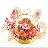 Maxbell Chinese New Year Ornaments Lighted Artificial Potted Flower for Home Wedding Style E
