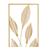 Maxbell Metal Wall Decor Sculpture Corridor Farmhouse Leaves Wall Art Line Drawing Pear Leaf Right