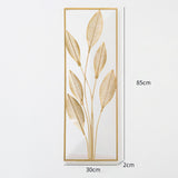 Maxbell Metal Wall Decor Sculpture Corridor Farmhouse Leaves Wall Art Line Drawing Pear Leaf Right