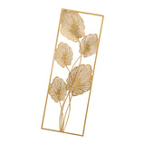 Maxbell Metal Wall Decor Sculpture Corridor Farmhouse Leaves Wall Art Line Drawing Turtle Leaf Left