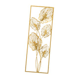 Maxbell Metal Wall Decor Sculpture Corridor Farmhouse Leaves Wall Art Line Drawing Turtle Leaf Right