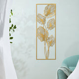 Maxbell Metal Wall Decor Sculpture Corridor Farmhouse Leaves Wall Art Line Drawing Turtle Leaf Right