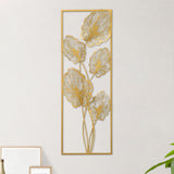 Maxbell Metal Wall Decor Sculpture Corridor Farmhouse Leaves Wall Art Line Drawing Turtle Leaf Right