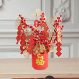 Maxbell Blessing Bucket Set Bouquet Spring Festival Wedding DIY Decor 46x38cm
