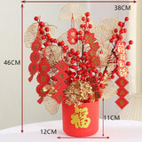 Maxbell Blessing Bucket Set Bouquet Spring Festival Wedding DIY Decor 46x38cm