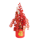 Maxbell Blessing Bucket Set Bouquet Spring Festival Wedding DIY Decor 44x25cm