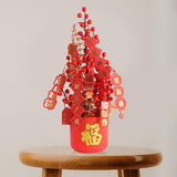Maxbell Blessing Bucket Set Bouquet Spring Festival Wedding DIY Decor 44x25cm