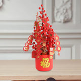 Maxbell Blessing Bucket Set Bouquet Spring Festival Wedding DIY Decor 44x25cm