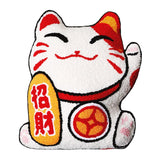 Maxbell Embroidered Cushion Case Farmhouse Holiday Happy New Year Throw Pillow Cover Cat 42x35cm