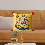 Maxbell Chinese New Year Rabbit Pillow Cover for Spring Festival Decoration Style B