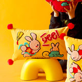 Maxbell Chinese New Year Rabbit Pillow Cover for Spring Festival Decoration Style C