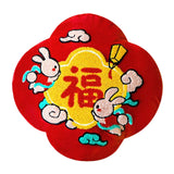 Maxbell Chinese New Year Rabbit Pillow Cover for Spring Festival Decoration Style D