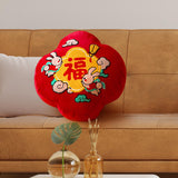Maxbell Chinese New Year Rabbit Pillow Cover for Spring Festival Decoration Style D