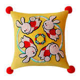 Maxbell Chinese New Year Rabbit Pillow Cover for Spring Festival Decoration Style E