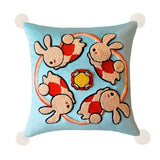 Maxbell Chinese New Year Rabbit Pillow Cover for Spring Festival Decoration Style F