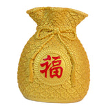 Maxbell Flower Vase Bouquet Holder Artwork Blessing Bag Shape Statue for Tabletop Aureate