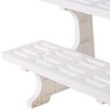 Maxbell Indoor Outdoor Planter Rack Flower Pot Yard Decor White Planter Stand