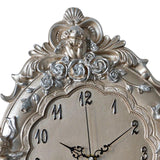 Maxbell European Decorative Wall Clock Hanging for Loft Bathroom Kitchen Island Home Rose Aureate