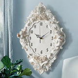 Maxbell European Decorative Wall Clock Hanging for Loft Bathroom Kitchen Island Home Rose Aureate