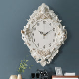 Maxbell European Decorative Wall Clock Hanging for Loft Bathroom Kitchen Island Home Rose Aureate