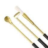Maxbell 5 Pieces Brass Incense Tool Set Incense Making Kit Shovel Spoon Brush