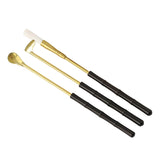 Maxbell 5 Pieces Brass Incense Tool Set Incense Making Kit Shovel Spoon Brush