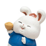 Maxbell Bunny Sculpture Ornament Car Dashboard Desk Mini Rabbit Statues Figurines Blue