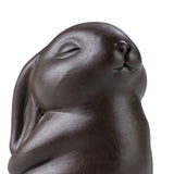 Maxbell Bunny Statue Animal Sculpture Decor Rabbit Figurine for Home Living Room Standing7cmx5cmx10cm