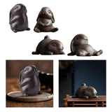 Maxbell Bunny Statue Animal Sculpture Decor Rabbit Figurine for Home Living Room Standing7cmx5cmx10cm