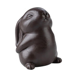 Maxbell Bunny Statue Animal Sculpture Decor Rabbit Figurine for Home Living Room Standing7cmx5cmx10cm