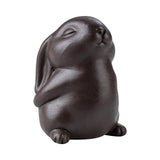 Maxbell Bunny Statue Animal Sculpture Decor Rabbit Figurine for Home Living Room Standing7cmx5cmx10cm