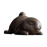 Maxbell Bunny Statue Animal Sculpture Decor Rabbit Figurine for Home Living Room Lying 10cmx10cmx7cm