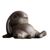 Maxbell Bunny Statue Animal Sculpture Decor Rabbit Figurine for Home Living Room Lie Down7cmx5cmx10cm