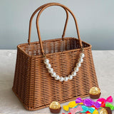 Maxbell Woven Flower Basket Sundries Organizer Multifunctional for Bedroom Wedding
