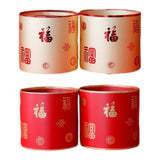 Maxbell 2x Chinese New Year Flower Vase Flowerpot Entryway Holiday Home Storage Box Aureate