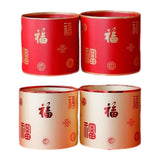 Maxbell 2x Chinese New Year Flower Vase Flowerpot Entryway Holiday Home Storage Box Aureate