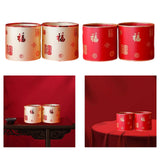 Maxbell 2x Chinese New Year Flower Vase Flowerpot Entryway Holiday Home Storage Box Aureate