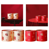 Maxbell 2x Chinese New Year Flower Vase Flowerpot Entryway Holiday Home Storage Box Aureate