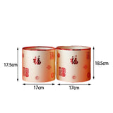 Maxbell 2x Chinese New Year Flower Vase Flowerpot Entryway Holiday Home Storage Box Aureate