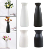 Maxbell Minimalism Dried Flower Vase Ornament Flowers Pot for Table Bedroom Wedding 22cmx8.5cm White