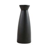 Maxbell Minimalism Dried Flower Vase Ornament Flowers Pot for Table Bedroom Wedding 22cmx8.5cm Black