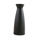 Maxbell Minimalism Dried Flower Vase Ornament Flowers Pot for Table Bedroom Wedding 22cmx8.5cm Black