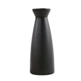 Maxbell Minimalism Dried Flower Vase Ornament Flowers Pot for Table Bedroom Wedding 22cmx8.5cm Black