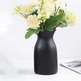 Maxbell Minimalism Dried Flower Vase Ornament Flowers Pot for Table Bedroom Wedding 14cmx7.5cm Black